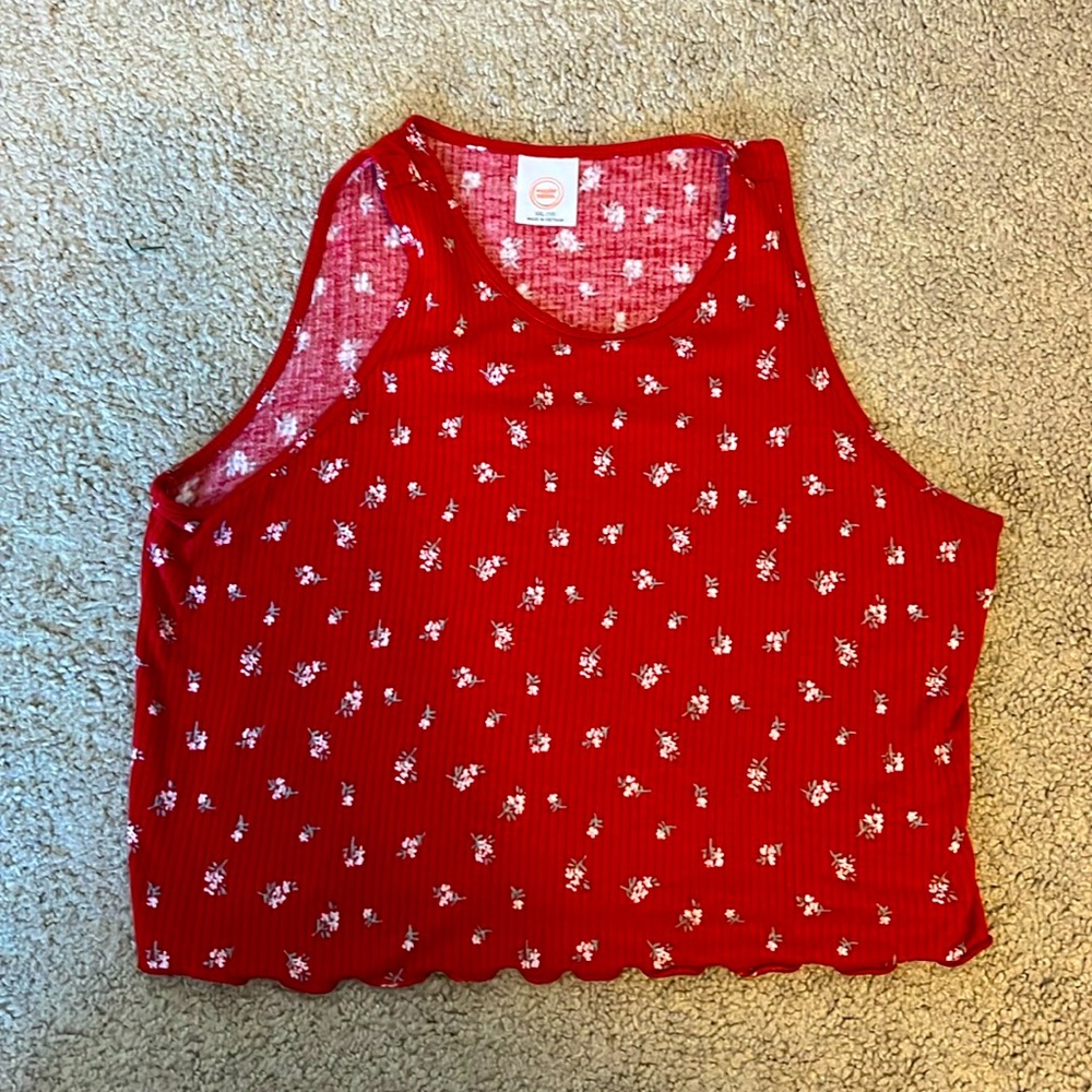 Floral Red Tank
